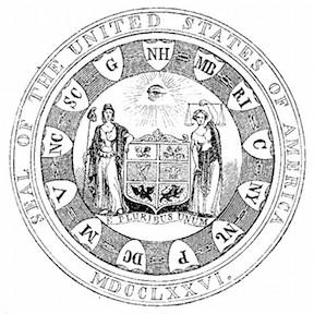 Benson Lossing, 1856 Interpretation of First Committee Design (Obverse)