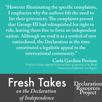 Carla Gardina Pestana's Fresh Take on the Declaration of Independence