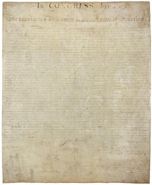 Engrossed and Signed Parchment